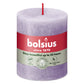 Pillar candle 80/68 RUSTIC frosted lavender