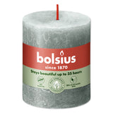 Pillar candle 80/68 RUSTIC jade green