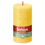 Pillar candle 130/68 RUSTIC sunny yellow