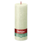 Pillar candle 190/68 RUSTIC soft pearl