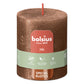 Pillar candle 80/68 mm Rustic METALLIC copper