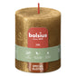 Pillar candle 80/68 mm Rustic METALLIC gold