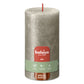 Pillar candle 130/68 mm Rustic METALLIC champagne