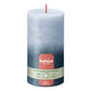 Pillar candle 130/68 mm Rustic FADING METALLIC sky blue + blue