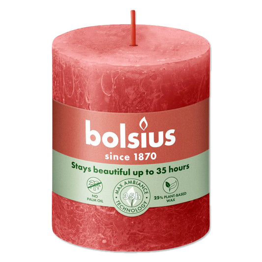 Pillar candle 80/68 RUSTIC blossom pink